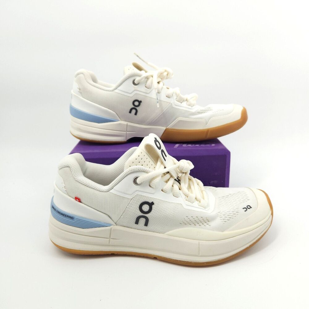 On Cloud The Roger Pro Shoes Women's Size 8 Ivory/Chambray Tennis